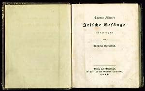 Irische Gesänge. Übertragen von Wilhelm Cornelius.