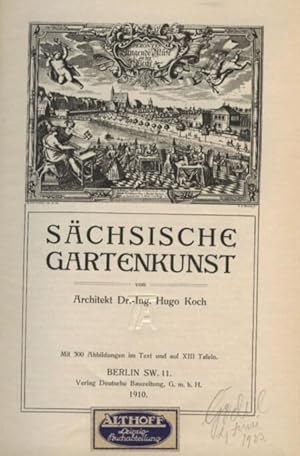 Imagen del vendedor de Schsische Gartenkunst. a la venta por Fachbuchhandlung H. Sauermann