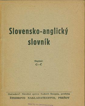 Seller image for Anglicko-Slovensky Slovnk. for sale by Wittenborn Art Books