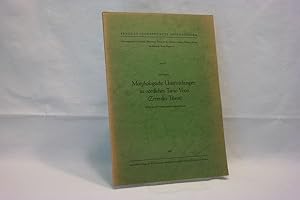Morphologische Untersuchungen im nördlichen Tarso Voon (Zentrales Tibesti) ; Arbeit aus der Forsc...