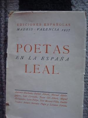 Bild des Verkufers fr Poetas de la Espaa Leal. zum Verkauf von Libros del cuervo