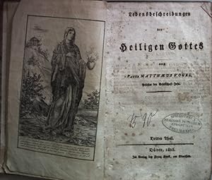 Bild des Verkufers fr Lebensbeschreibungen der Heiligen Gottes: DRITTER THEIL: July bis September. zum Verkauf von books4less (Versandantiquariat Petra Gros GmbH & Co. KG)