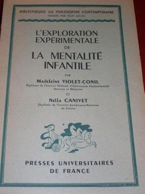 Image du vendeur pour L'exploration exprimentale de la mentalit infantile mis en vente par JLG_livres anciens et modernes