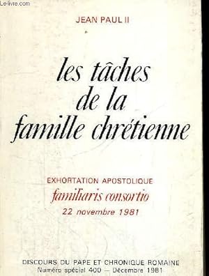 Immagine del venditore per LES TACHES DE LA FAMILLE CHRETIENNE DECEMBRE 1981 venduto da Le-Livre