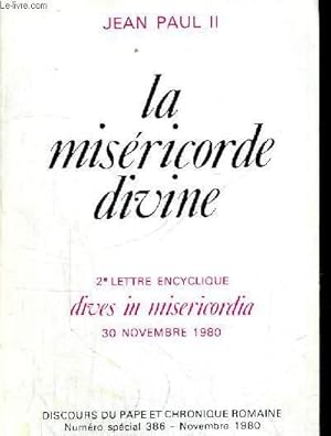 Immagine del venditore per LA MISERICORDE DIVINE NOVEMBRE 1980 venduto da Le-Livre