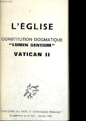 Immagine del venditore per L EGLISE CONSTITUTION DOGMATIQUE venduto da Le-Livre