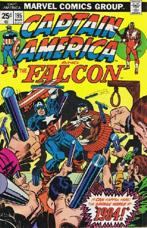 Seller image for Captain America and The Falcon ("1984" -- Vol. 1 No. 195, March 1976) for sale by Round Table Books, LLC