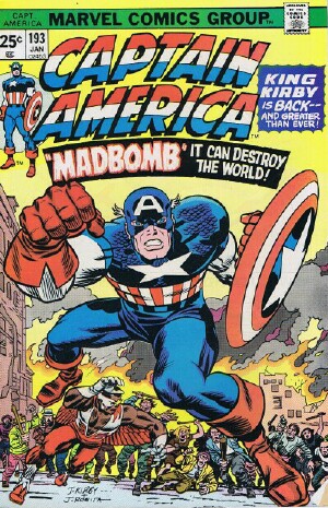 Seller image for Captain America and The Falcon ("The Madbomb" -- Vol. 1 No. 193, January 1976) for sale by Round Table Books, LLC