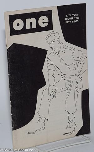 Seller image for ONE Magazine; the homosexual viewpoint; vol. 13, #8, August 1965 for sale by Bolerium Books Inc.