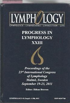 Progress In Lymphology Xxiii : Proceedings Of The 23Rd International Congress Of Lymphology Malmo...