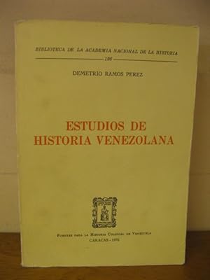 Imagen del vendedor de Biblioteca de la Academia Nacional de la Historia: 126: Estudios de Historia Venezolana a la venta por PsychoBabel & Skoob Books