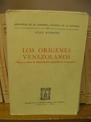 Imagen del vendedor de Biblioteca de la Academia Nacional de la Historia: 127: Los Origenes Venezolanos (Ensayo sobre La Colonizacion Espanola en Venezuela) a la venta por PsychoBabel & Skoob Books