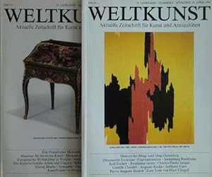 2 Aktuelle Zeitschriften für Kunst und Antiquitäten: Weltkunst 55. Jahrgang Nr. 8 - 15. April 198...