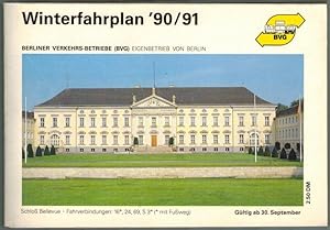 Seller image for Winterfahrplan '90/91. Gltig ab 30. September. for sale by Antiquariat Fluck