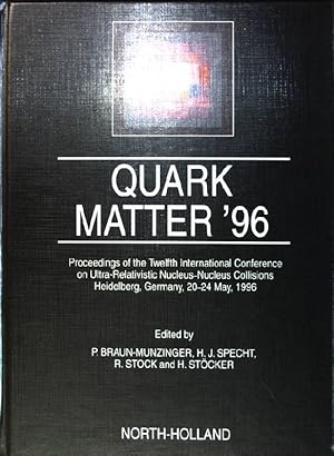 Immagine del venditore per Quark matter '96: Proceedings of the 12th International Conference on Ultra-Relativistic Nucleus-nucleus Collisions; 1996 venduto da books4less (Versandantiquariat Petra Gros GmbH & Co. KG)