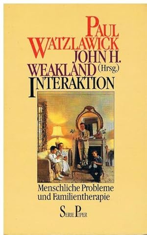 Bild des Verkufers fr Interaktion. Menschliche Probleme und Familientherapie. Forschungen des Mentual Research Institute 1965 - 1974. Mit 4 Abbildungen. zum Verkauf von terrahe.oswald