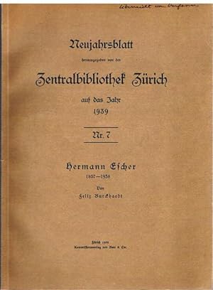 Hermann Escher 1857 - 1938.