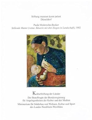 Seller image for Paula Modersohn-Becker. Stillende Mutter (verso: Buerin mit drei Ziegen in Landschaft), 1902. for sale by terrahe.oswald