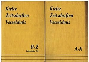 Kieler Zeitschriften-Verzeichnis. Herausgegeben von der Universitätsbibliothek Kiel. 2 Bände.