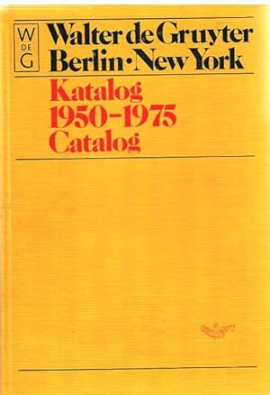 Katalog 1950-1975. Catalog.