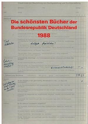 Die schönsten Bücher der Bundesrepublik Deutschland 1982, 1988 und 1990. Vorbildlich gestaltet in...