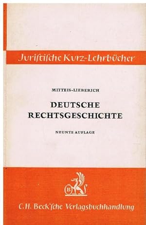 Bild des Verkufers fr Deutsche Rechtsgeschichte. Ein Studienbuch. Neubearbeitet von Heinz Lieberich. zum Verkauf von terrahe.oswald