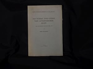 Imagen del vendedor de Das Werden eines Knigs nach altschwedischem Recht. Der Knigsritus als magischer Akt. a la venta por terrahe.oswald