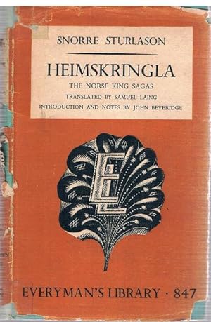 Image du vendeur pour Heimskringla: The Norse King Sagas. Translated by Samuel Lang. Introduction and notes by John Beveridge. mis en vente par terrahe.oswald
