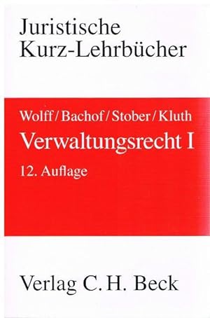 Seller image for Verwaltungsrecht I. Ein Studienbuch. for sale by terrahe.oswald