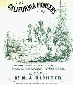 California Sheet Music Covers - Complete Set of Finely Printed (12) Keepsakes.