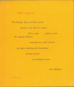 Immagine del venditore per Sad Cypress. venduto da Wittenborn Art Books