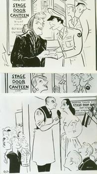 Seller image for Photos of Promotional Drawings for the Film "Stage Door Canteen." for sale by Wittenborn Art Books