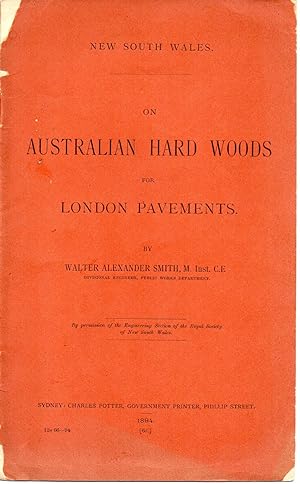 Seller image for On Australian Hard Woods For London Pavements for sale by Save The Last Book For Me (IOBA Member)