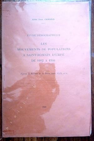 Imagen del vendedor de Les Mouvements de Populations A Saint-Romain D'Urf de 1612 A 1946 a la venta por ARTLINK