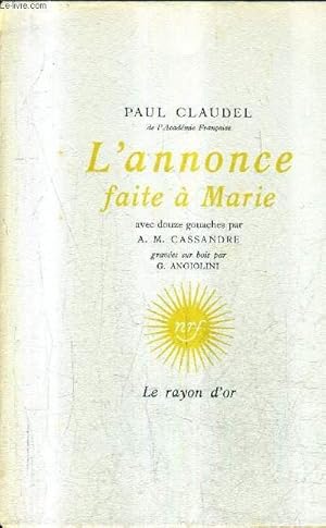 Bild des Verkufers fr L'ANNONCE FAITE A MARIE. zum Verkauf von Le-Livre