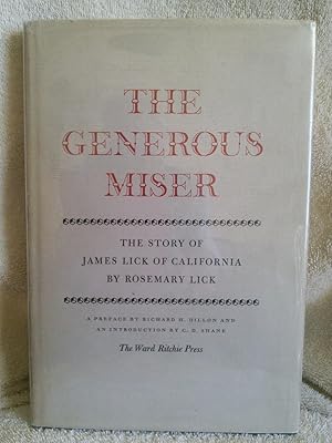 Seller image for The Generous Miser, The Story of James Lick of California for sale by Prairie Creek Books LLC.