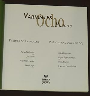 Seller image for Variantes: Ocho Pintores. for sale by Librera Urbe