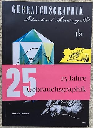 Seller image for Gebrauchsgraphik - International Advertising Art - 1954 - Number 1 for sale by Joe Collins Rare Books
