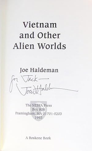 Vietnam and Other Alien Worlds. Inscribed Copy.