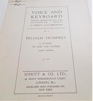 Seller image for A Hymne To God The Father: High Voice in G Minor (Sheet Music) (No. 6 From Series "Voice and Keyboard: Original Compositions for Voice and Figured Bass") for sale by Bloomsbury Books