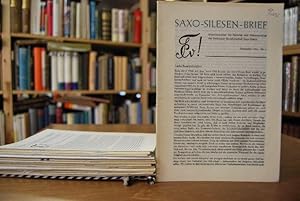 Saxo-Silesen-Brief. Mitteilungsblatt der Aktivitas und Altherrenschaft der Freiburger Burschensch...