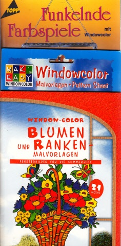 Bild des Verkufers fr Window Color: Blumen und Ranken-Malvorlagen - Ein Blumenmeer aus Windowcolor - Funkelnde Farbspiele 3 Heftchen zum Verkauf von Andrea Ardelt