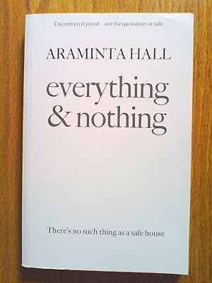 Seller image for Everything and Nothing - proof copy for sale by Peter Pan books
