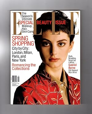 Elle Magazine - February, 1997. Special Beauty Issue; Spring Shopping International: London, Mila...