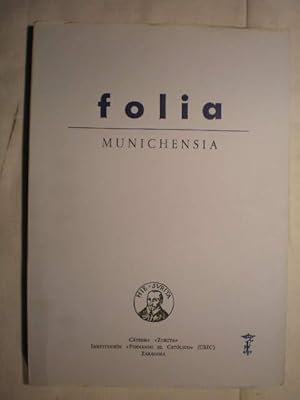 Imagen del vendedor de Folia Munichensia a la venta por Librera Antonio Azorn