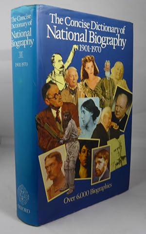 Immagine del venditore per The Concise Dictionary of National Biography, Part II, 1901-1970 venduto da Horsham Rare Books