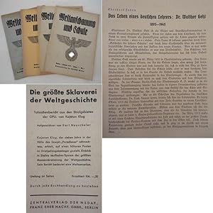Weltanschauung und Schule. Herausgegeben von Alfred Baeumler (Professor an der Universität Berlin...