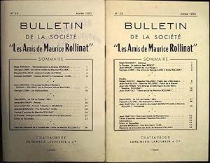 Bulletins (2) de la société "Les amis de Maurice Rollinat".