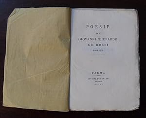 Poesie di Giovanni Gherardo De Rossi romano.