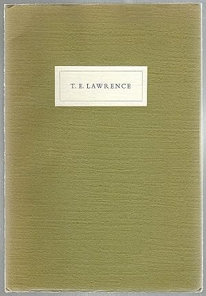 T. E. Lawrence; An Hitherto Unknown Biographical / Bibliographical Note